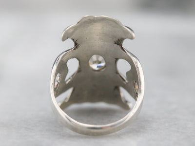 Modernist Diamond Solitaire Ring