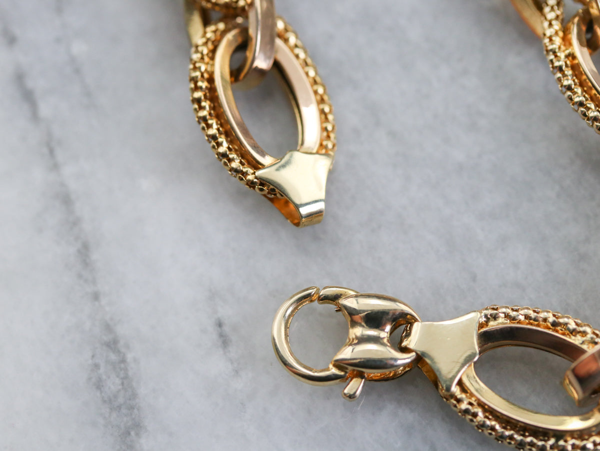 Vintage Oval Link Chain Bracelet