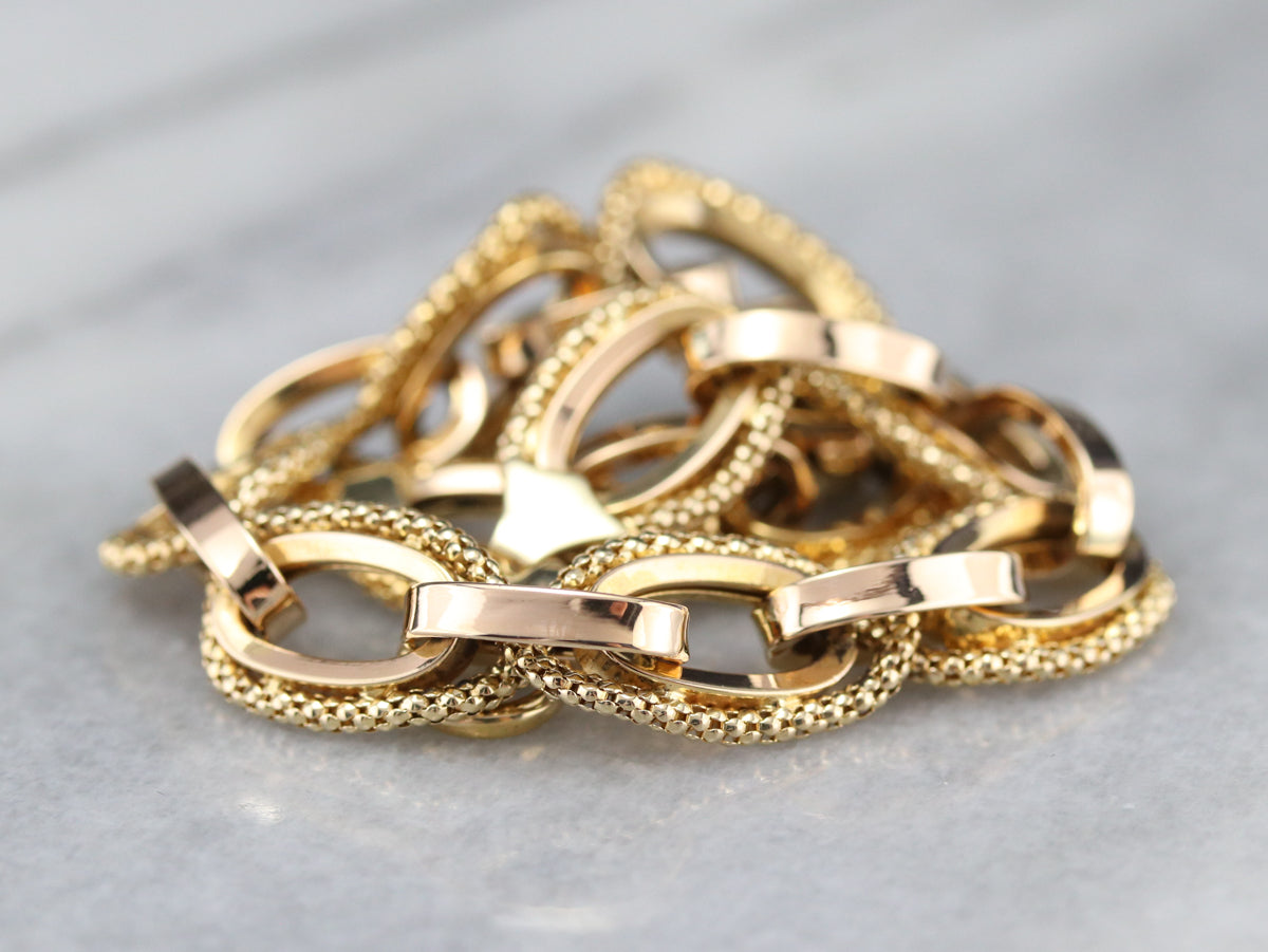 Vintage Oval Link Chain Bracelet