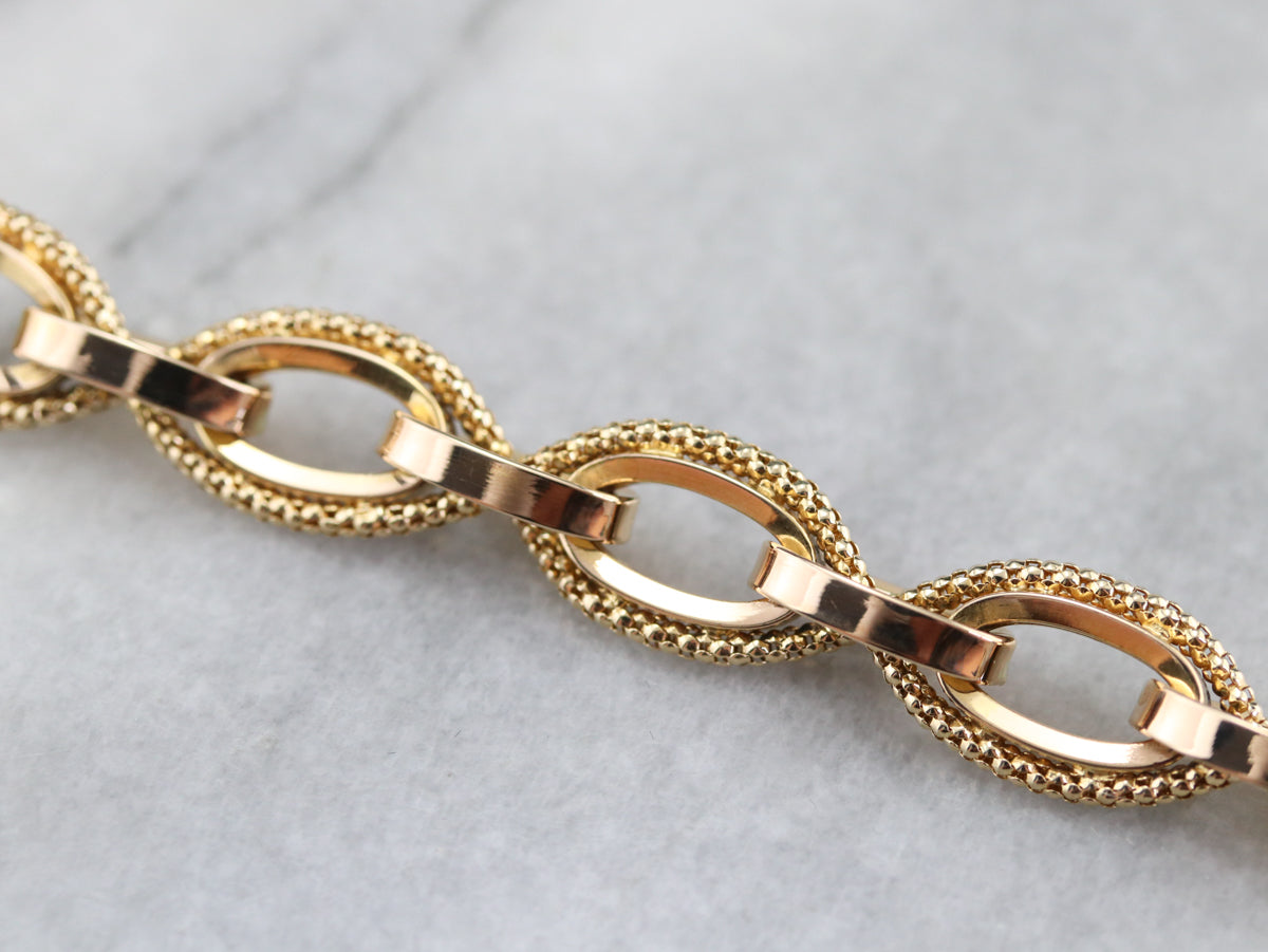 Vintage Oval Link Chain Bracelet