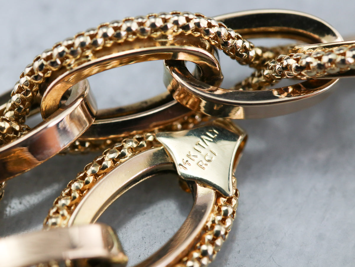 Vintage Oval Link Chain Bracelet