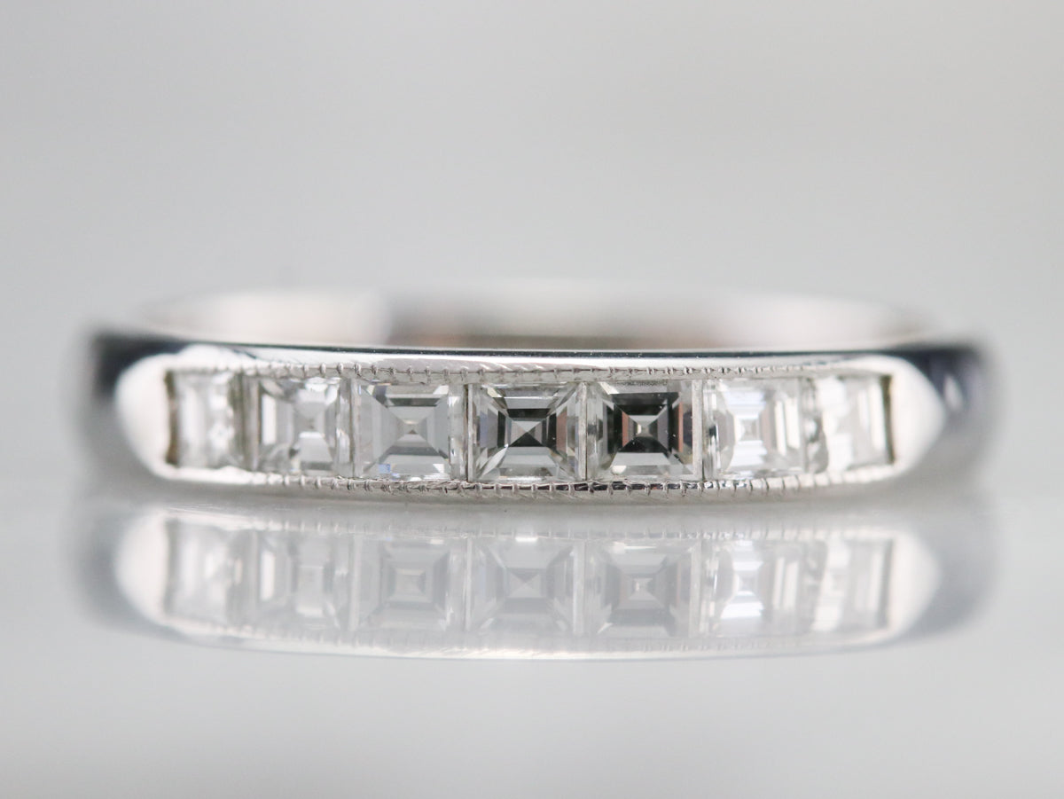 Princess Cut Diamond Band