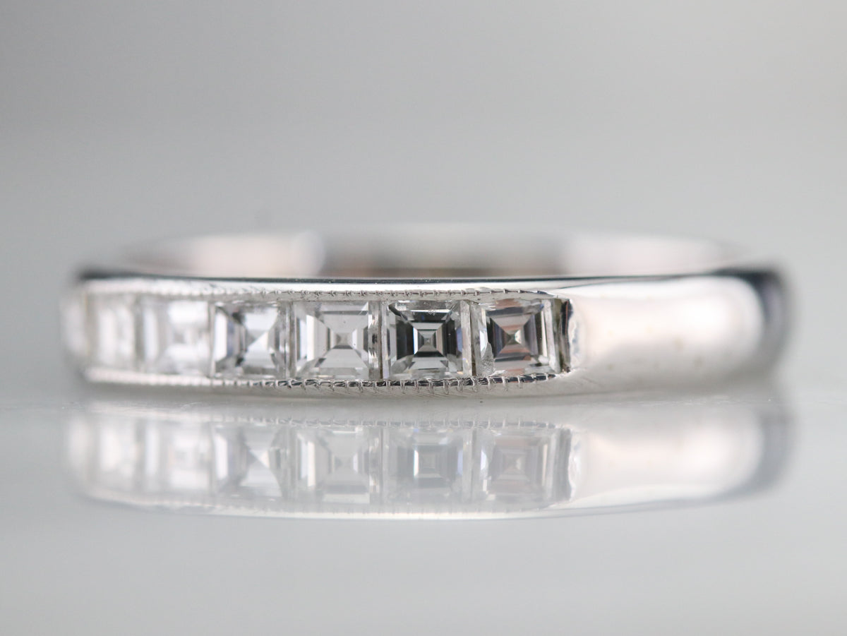 Princess Cut Diamond Band