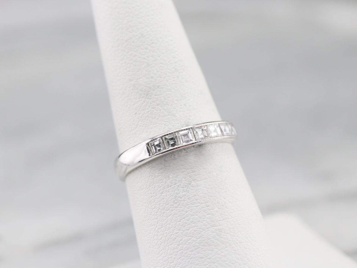 Princess Cut Diamond Band