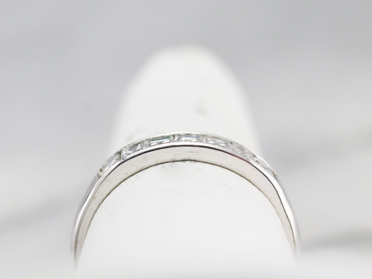 Princess Cut Diamond Band