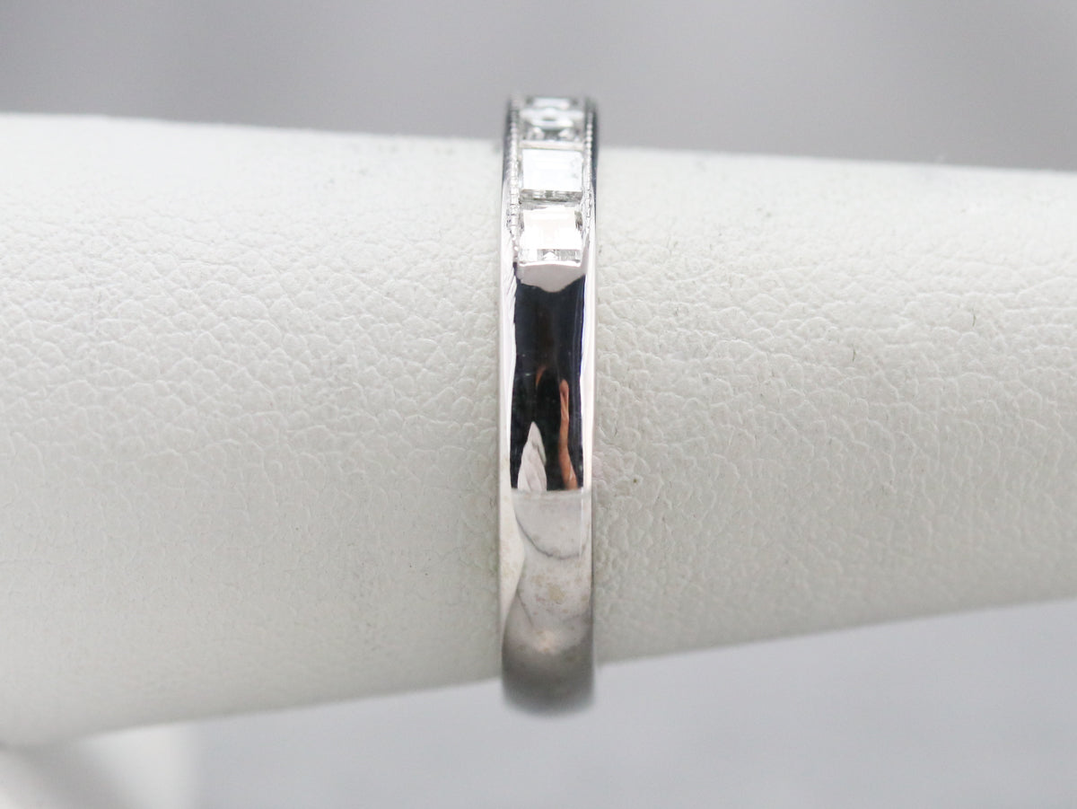 Princess Cut Diamond Band