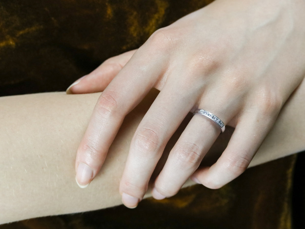Princess Cut Diamond Band