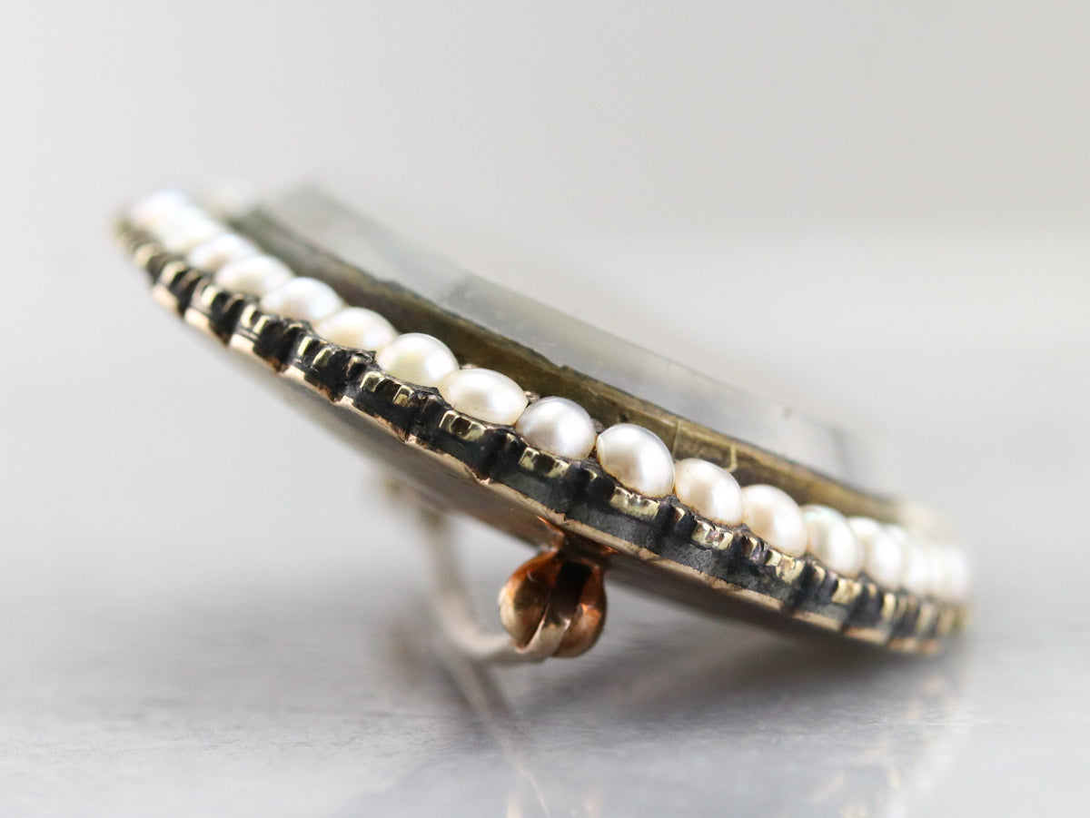 Victorian DNB Monogram Hair Pin