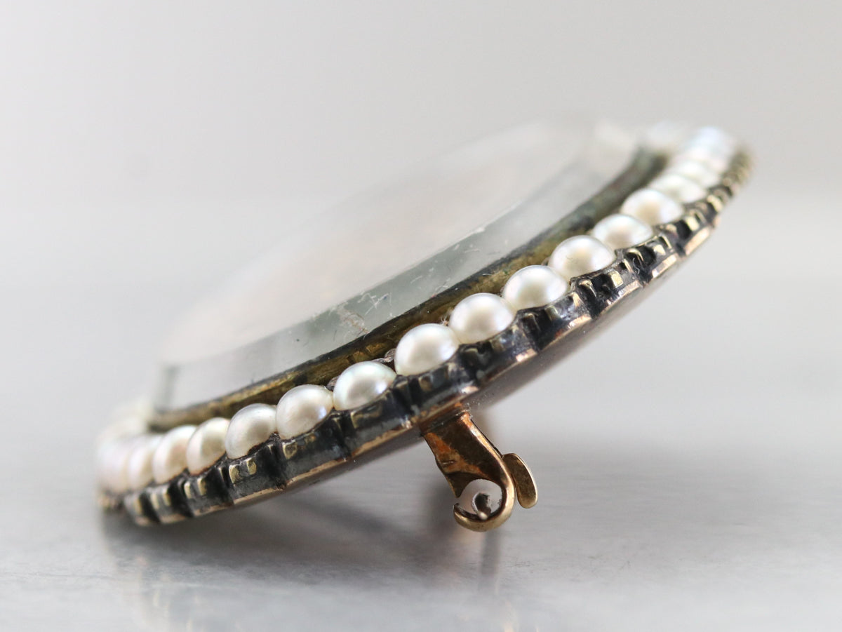 Victorian DNB Monogram Hair Pin