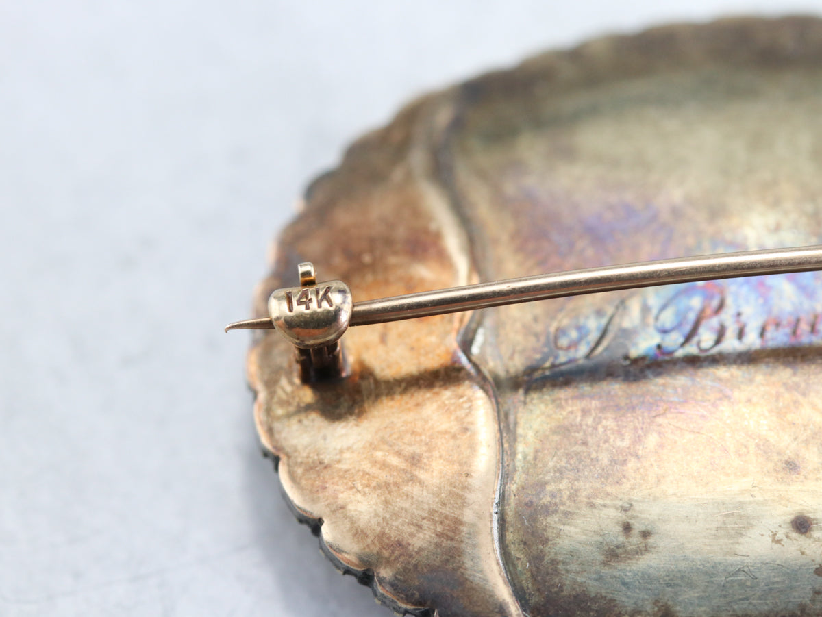 Victorian DNB Monogram Hair Pin