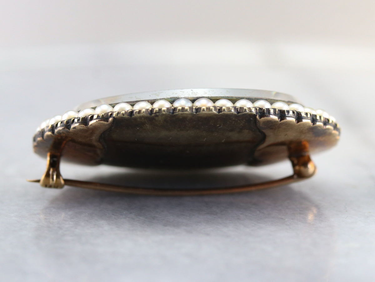 Victorian DNB Monogram Hair Pin