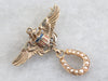 Lucky Naval Airman's Wings Brooch