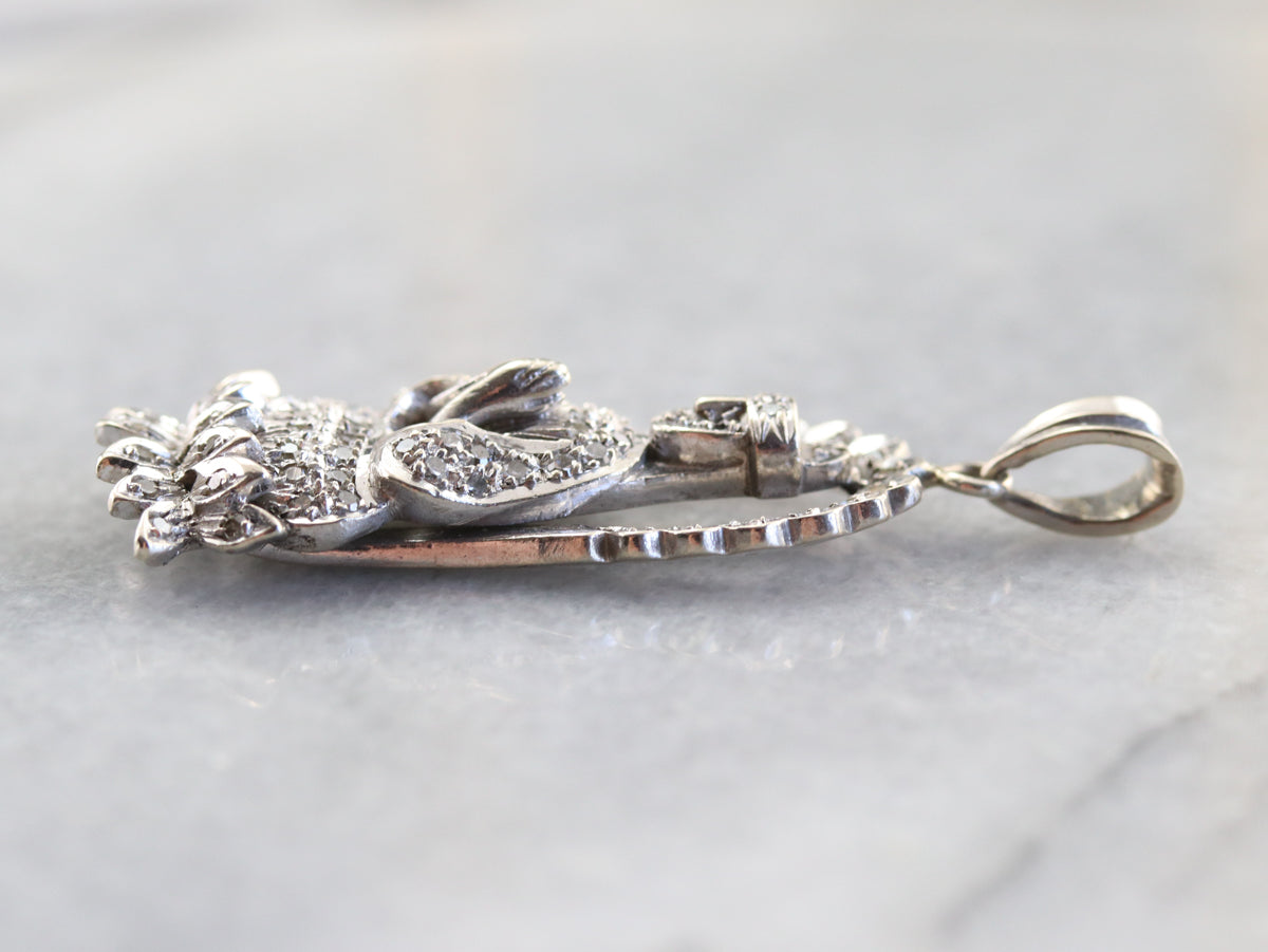 Colgante de deidad hindú de diamantes