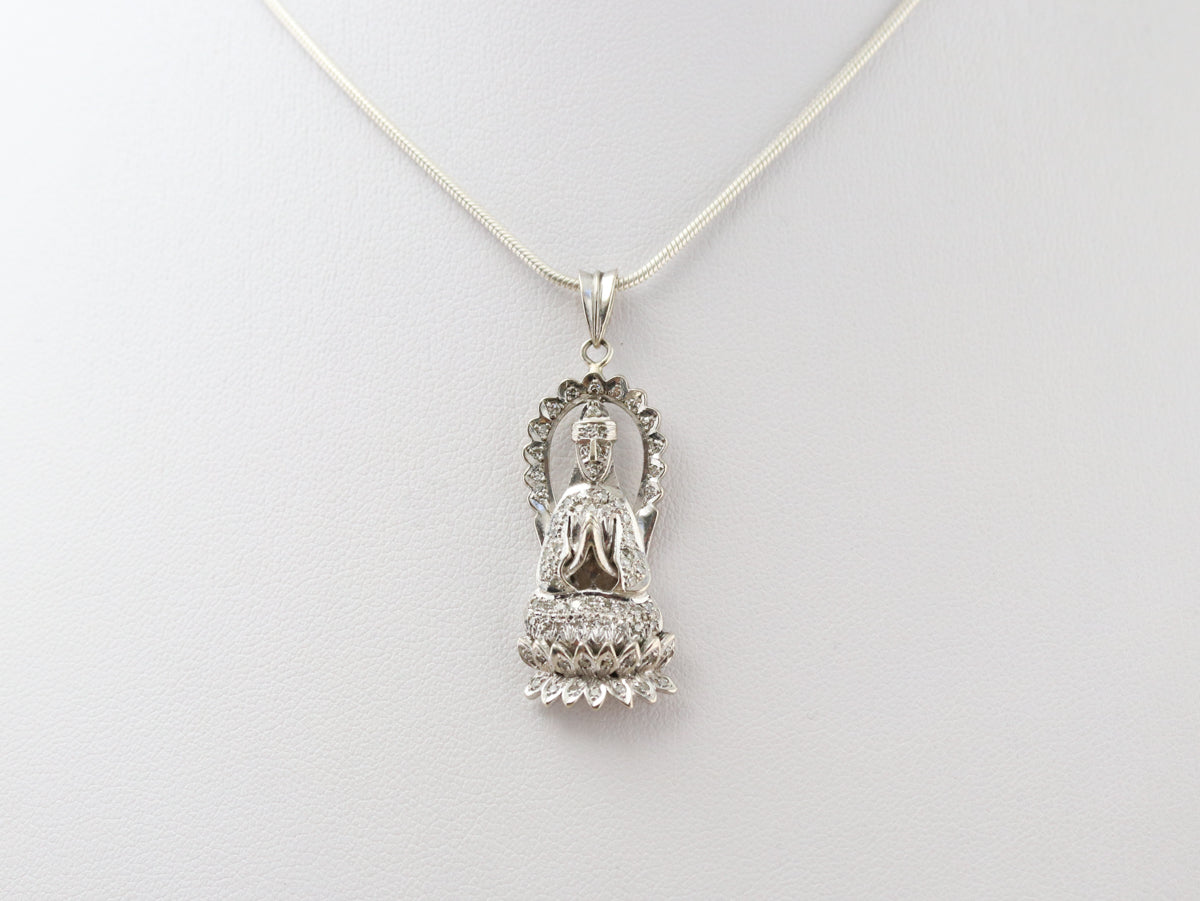 Colgante de deidad hindú de diamantes