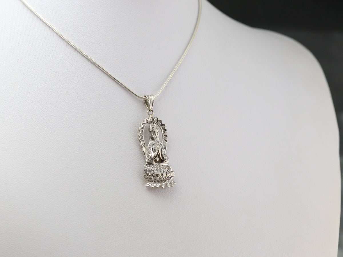 Colgante de deidad hindú de diamantes