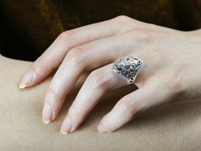 Mixed Era Diamond Filigree Ring