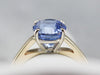 Vintage Ceylon Sapphire Solitaire Ring