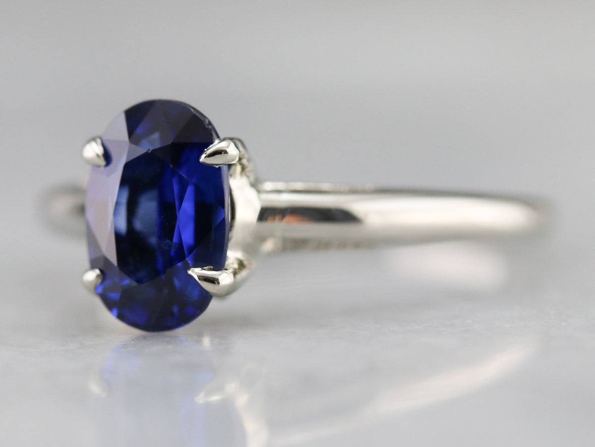 Classic Oval Sapphire Engagement Ring