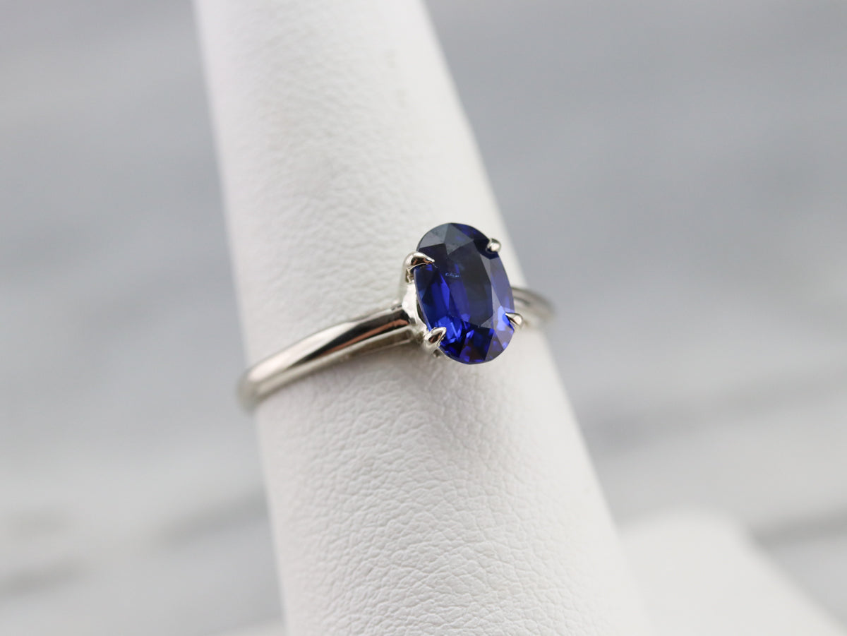 Classic Oval Sapphire Engagement Ring