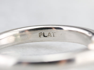 Platinum Tsavorite Garnet Solitaire Ring
