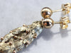 Laurel Leaves Gold Drop Earrings