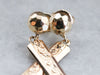 Engraved Gold Drop Earrings