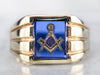 Men's Vintage Masonic Statement Ring