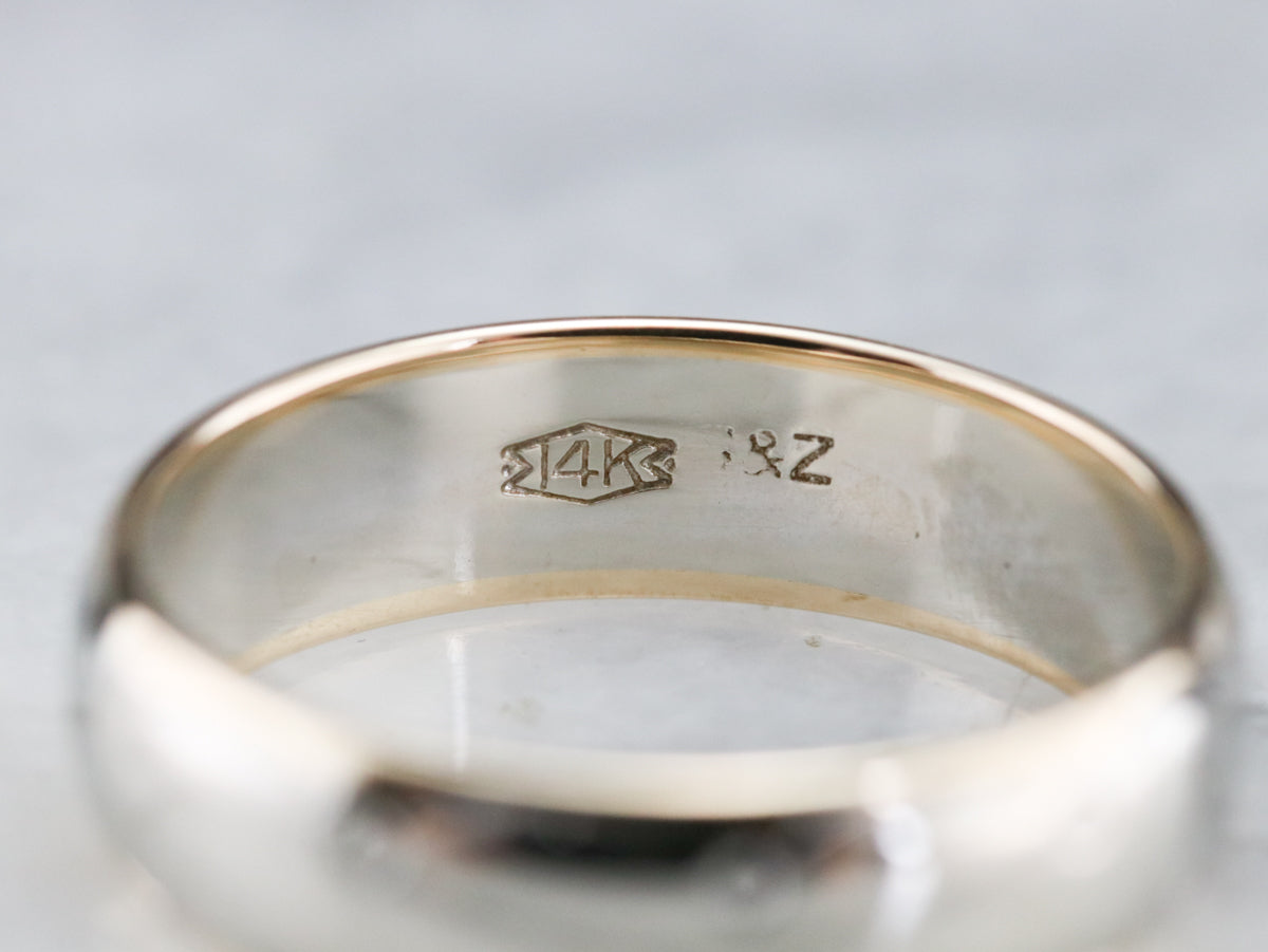 Mid Century Mixed Metal Pattern Band