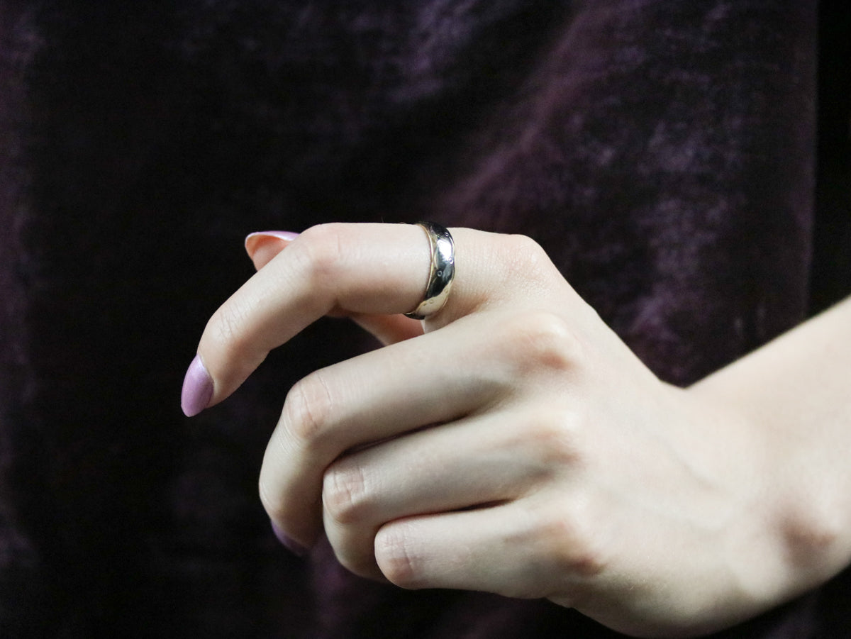 Mid Century Mixed Metal Pattern Band