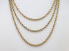 Long Vintage Gold Rope Twist Chain