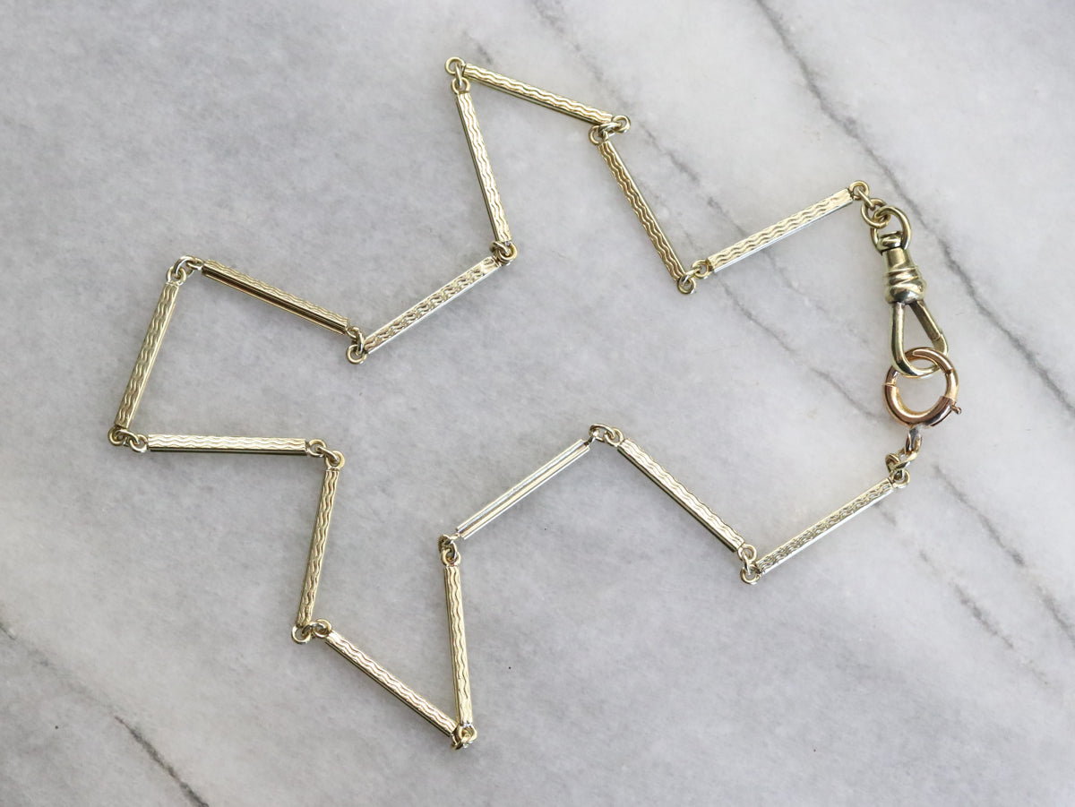 Green Gold Pocket Watch Chain