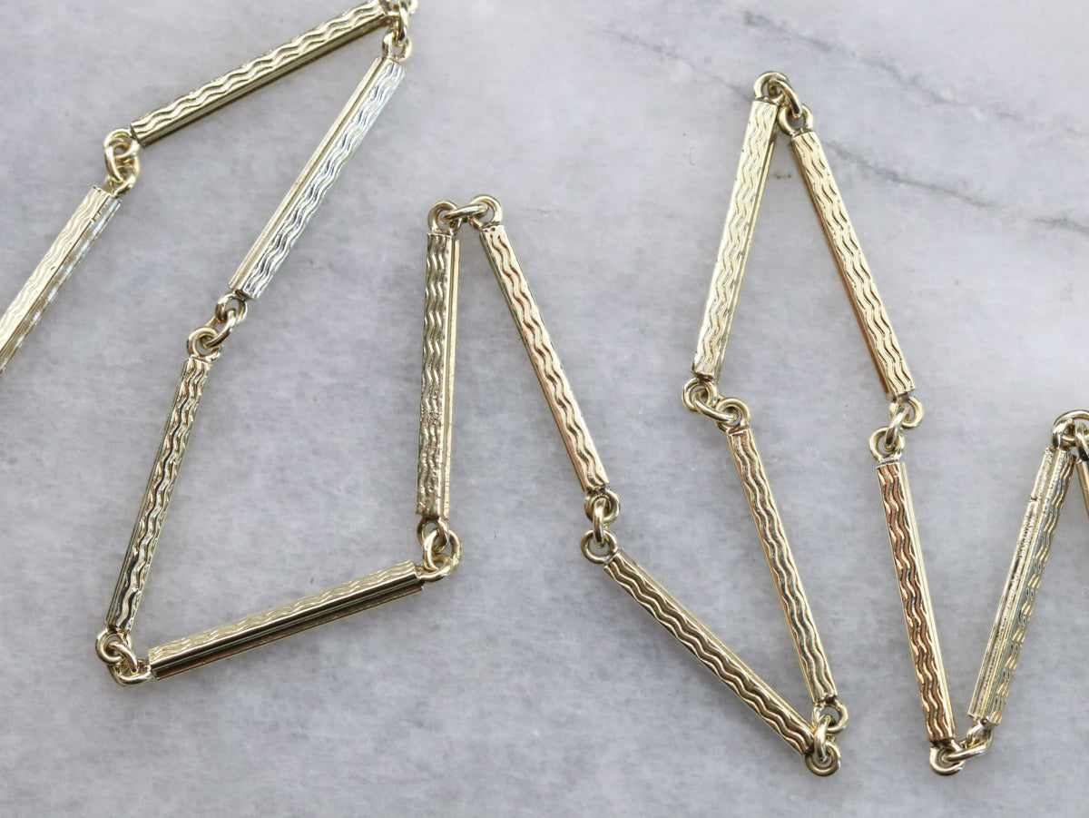 Green Gold Pocket Watch Chain