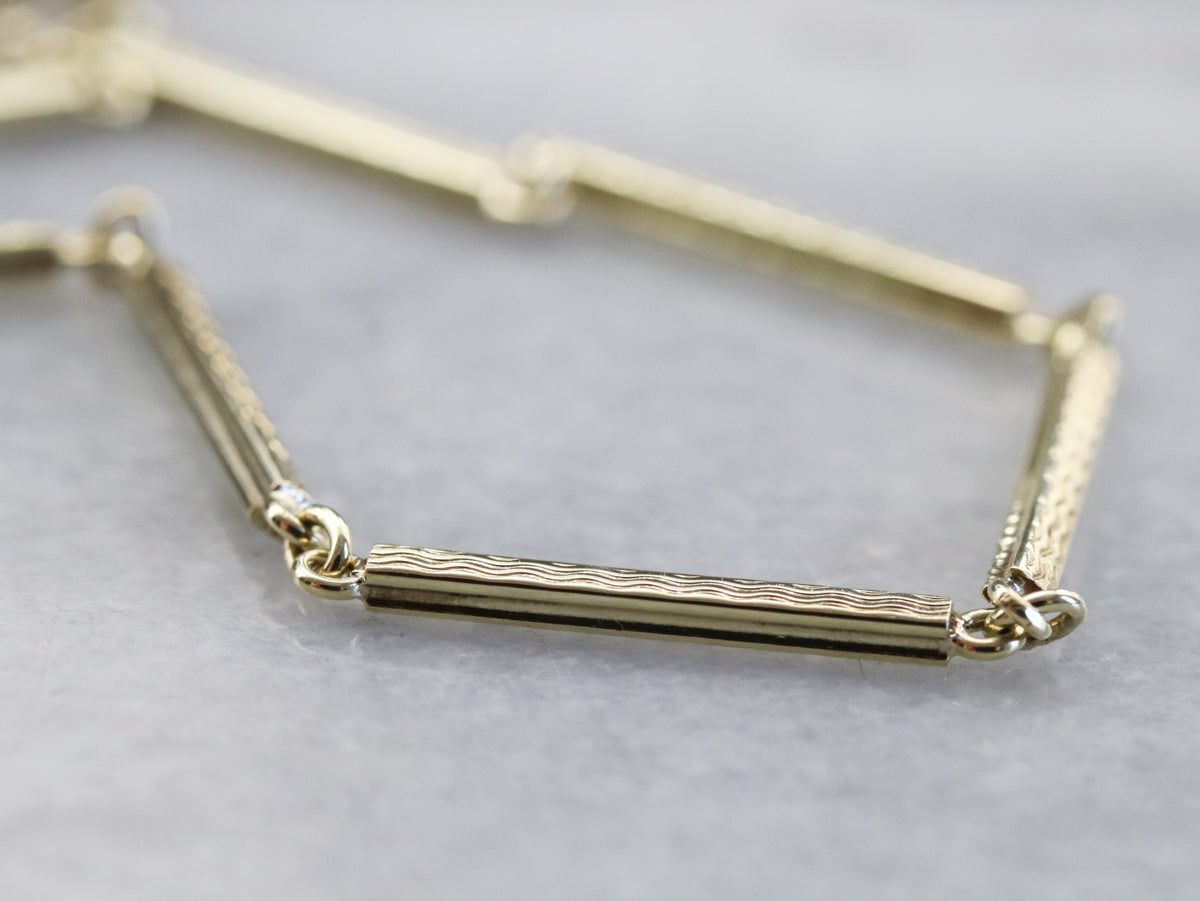 Green Gold Pocket Watch Chain