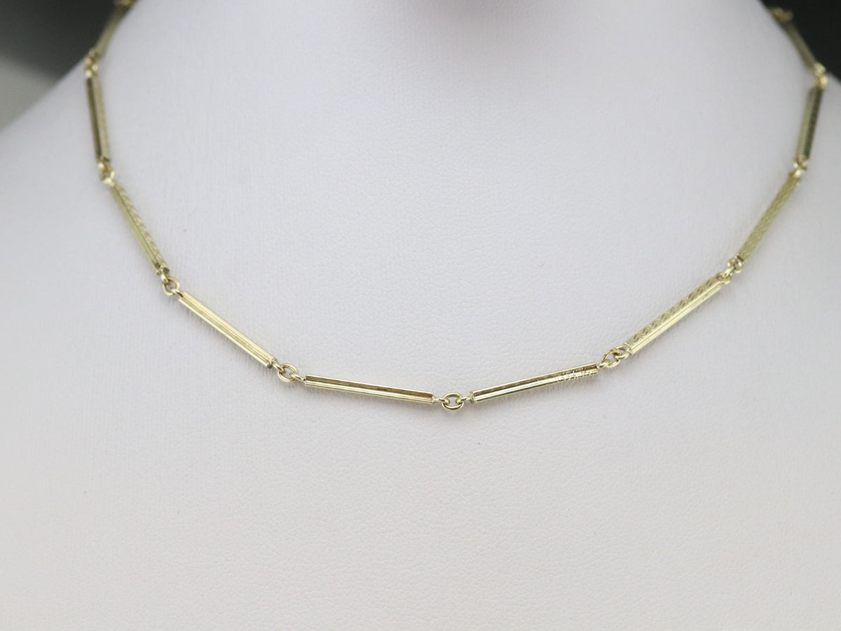 Green Gold Pocket Watch Chain