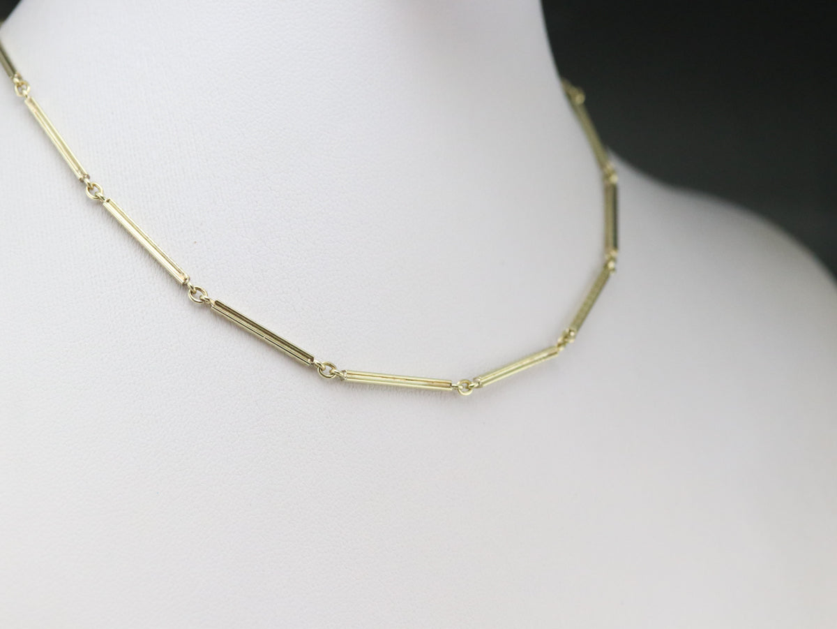 Green Gold Pocket Watch Chain