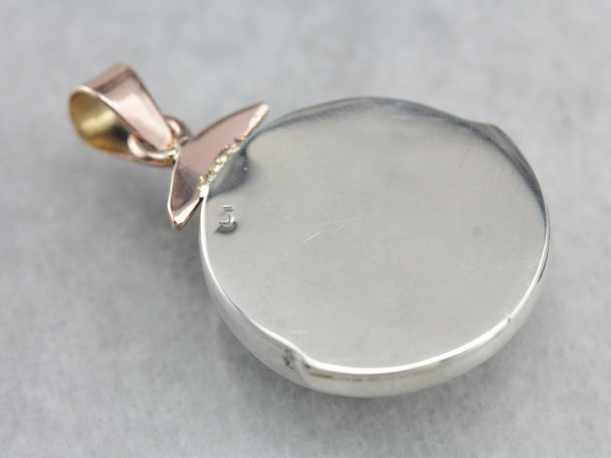 Labradorite Mixed Metal Pendant