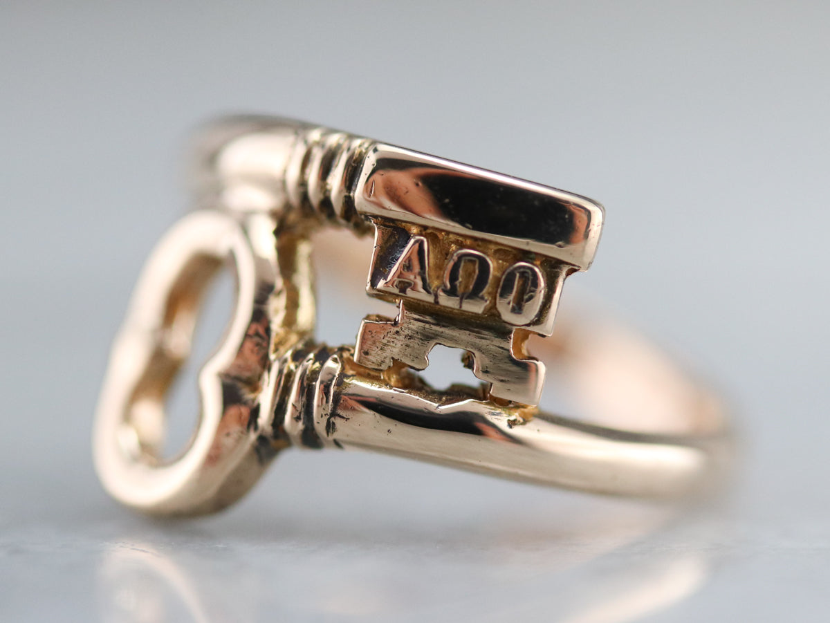 Vintage Kappa Kappa Gamma Sorority Key Ring
