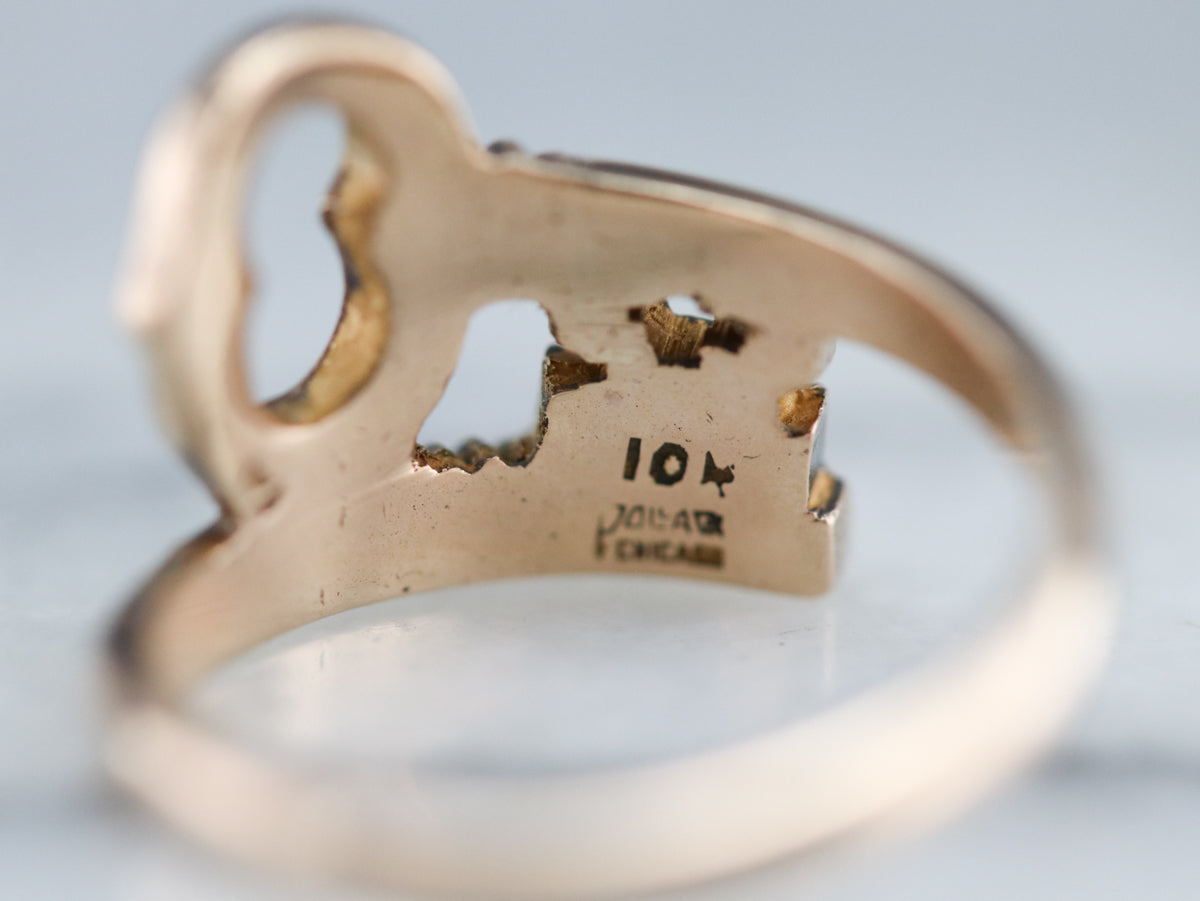 Vintage Kappa Kappa Gamma Sorority Key Ring