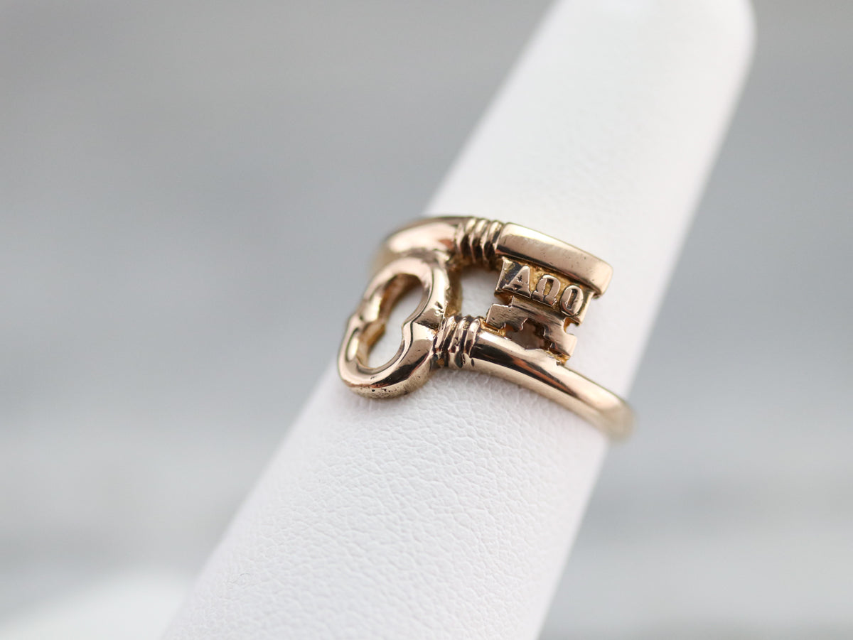 Vintage Kappa Kappa Gamma Sorority Key Ring