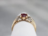Vintage Ruby and Diamond Bow Ring
