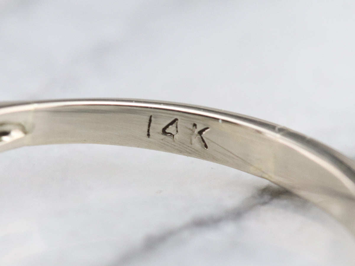 Retro Pink Sapphire and Diamond Ring