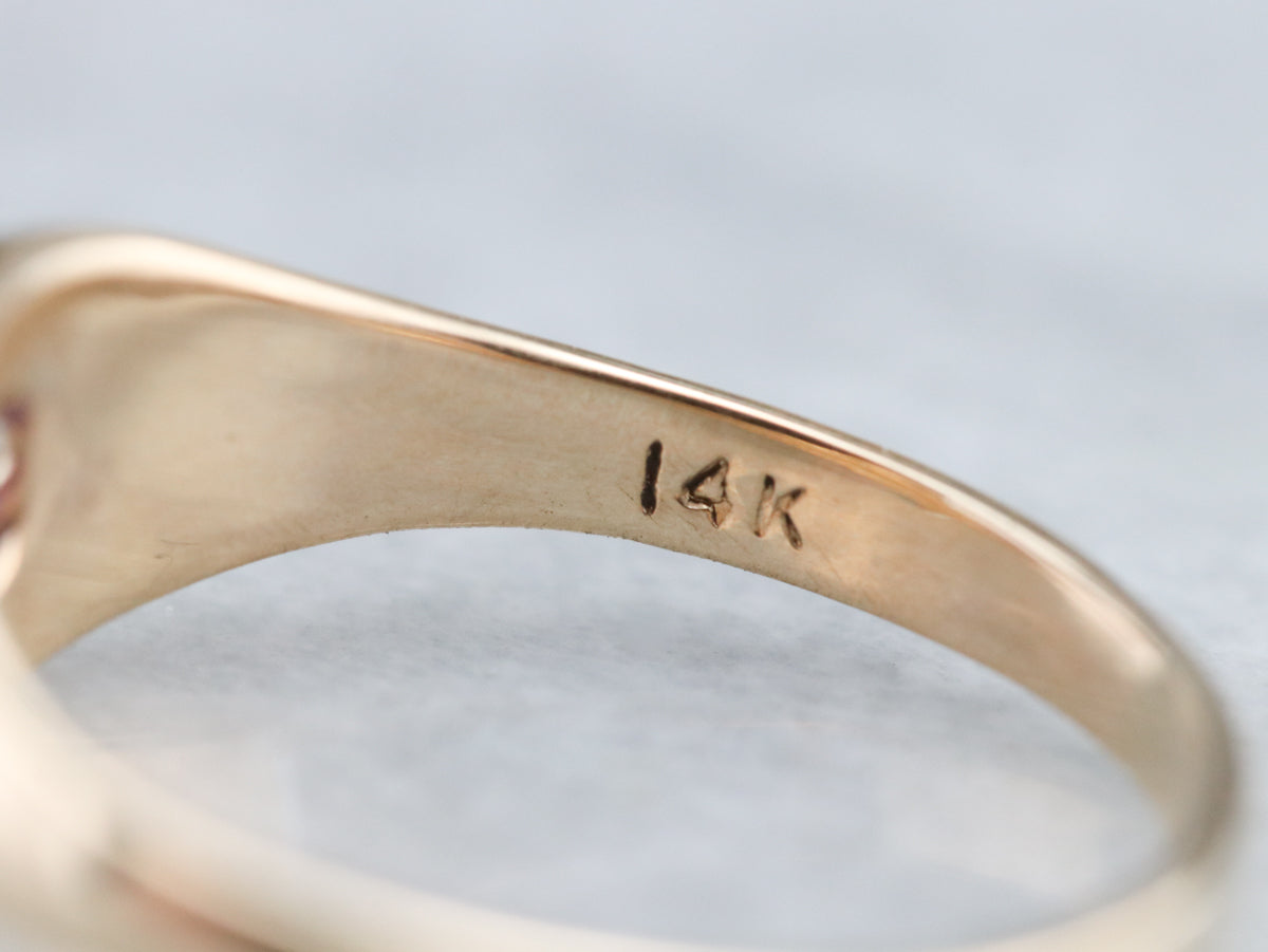 Purple Sapphire Belcher Ring