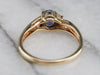 Gold Sapphire and Diamond Ring