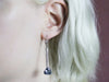 Aquamarine Trillion Cut Drop Earrings