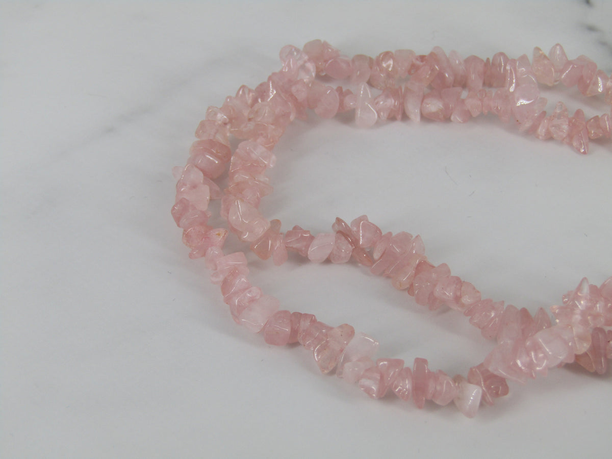 Rose Quartz Beaded Necklace