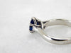 Ceylon Sapphire Solitaire White Gold Engagement Ring