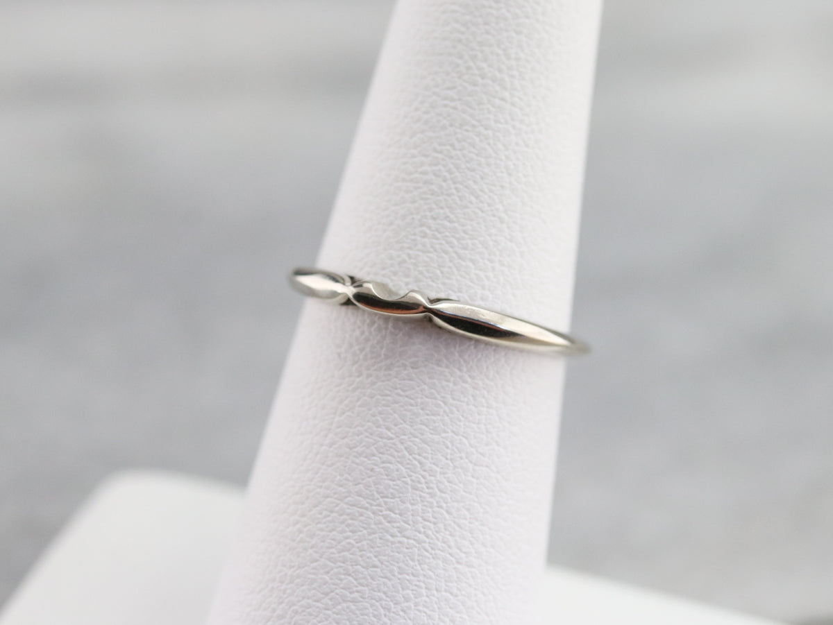 Plain White Gold Guard Band