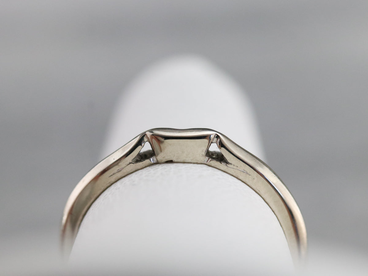 Plain White Gold Guard Band