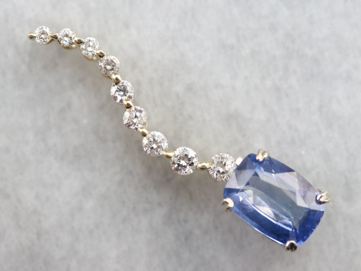 Sapphire and Diamond Pendant