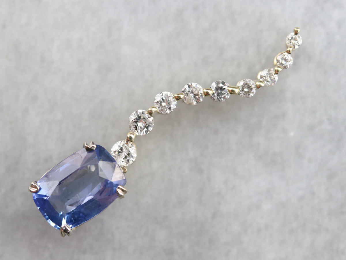 Sapphire and Diamond Pendant